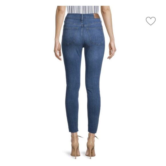 NEW $70 MADEWELL Skinny Jeans Medium Wash Mid Rise Denim Ankle Stretch 25 - Picture 2 of 11